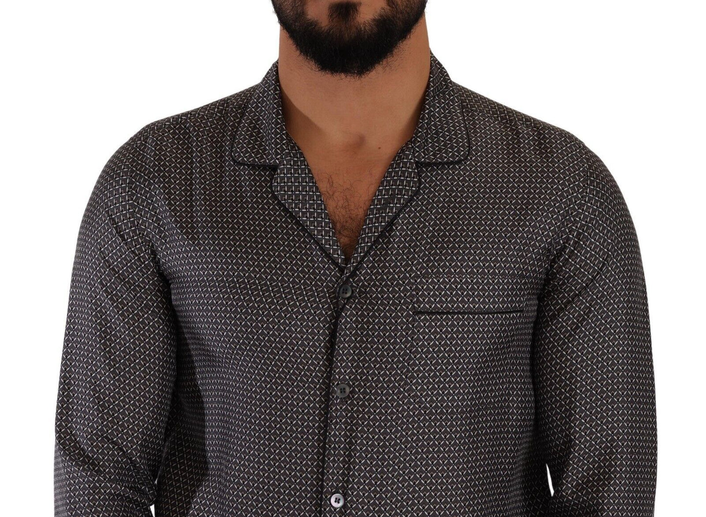 Dolce & Gabbana Elegante camicia button down in seta