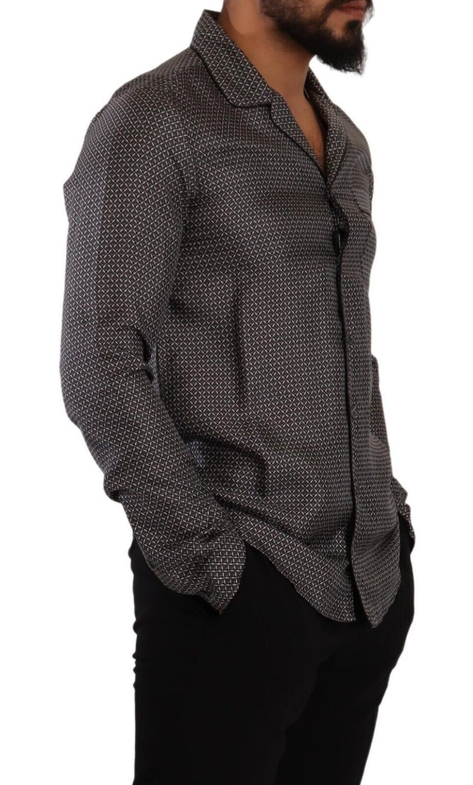 Dolce & Gabbana Elegante camicia button down in seta