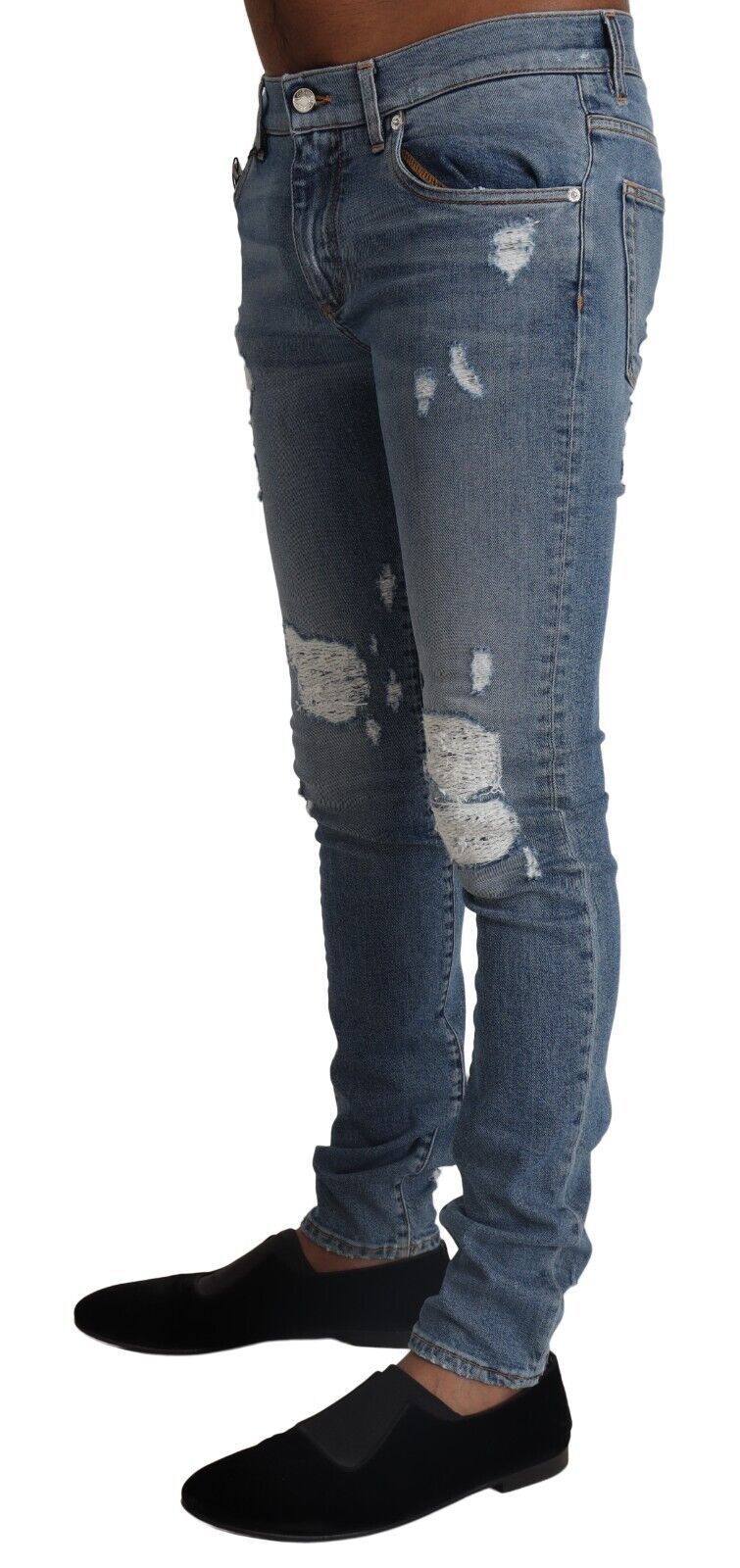 Dolce & Gabbana eleganti pantaloni skinny in denim azzurro