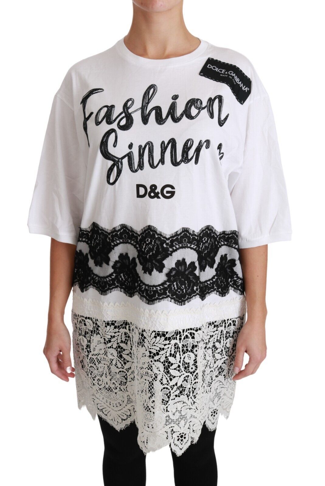 Dolce & Gabbana Футболка оверсайз Chic DG Fashion Sinners
