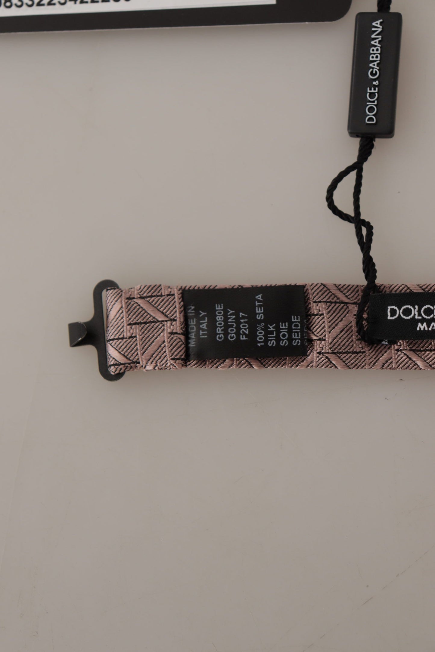 Dolce & Gabbana elegante papillon in seta grigio - abbigliamento formale da uomo