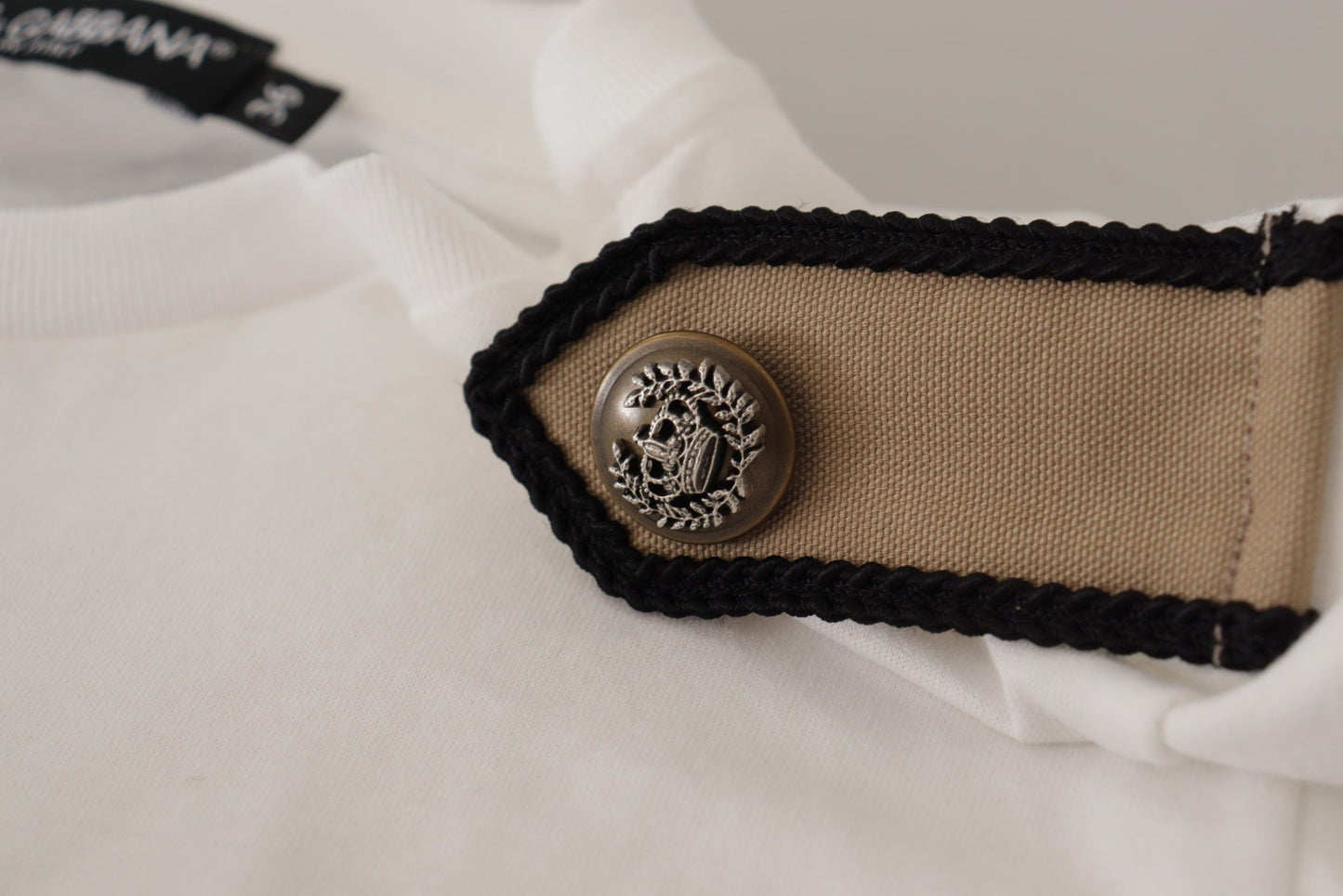 Dolce & Gabbana T-shirt elegante girocollo in cotone floreale