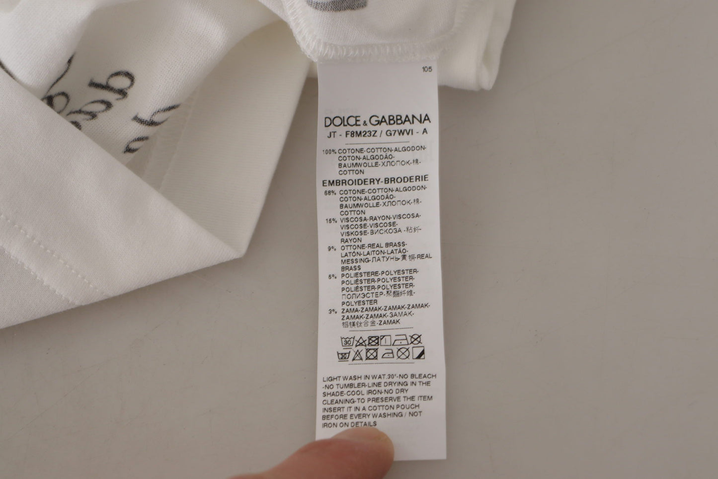 Dolce & Gabbana T-shirt elegante girocollo in cotone floreale
