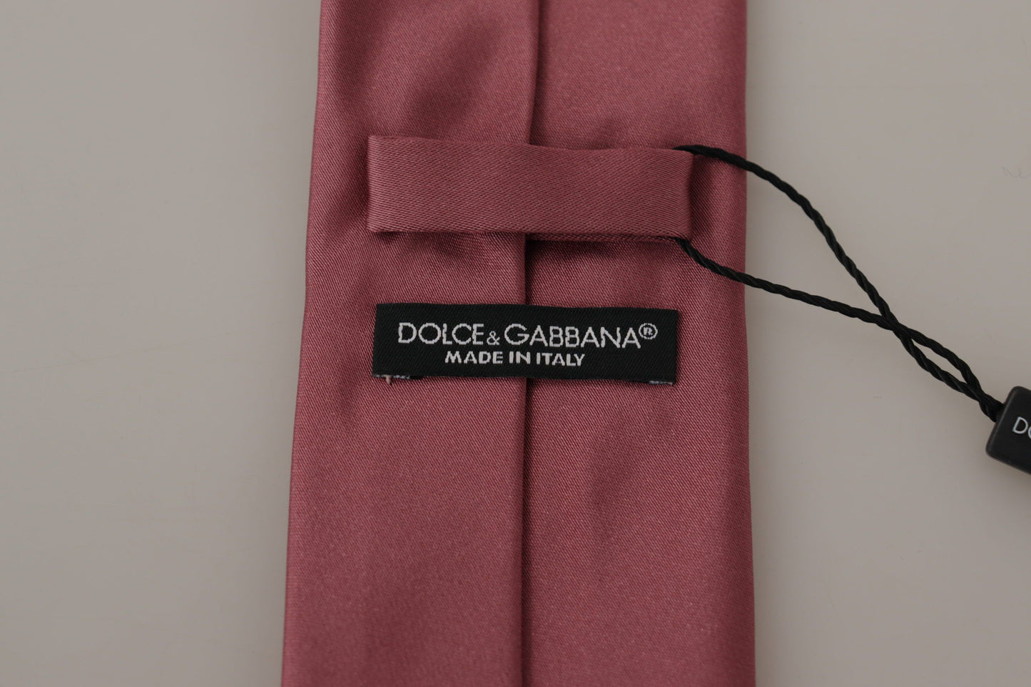 Dolce & Gabbana Элегантный розовый шелковый галстук-бабочка