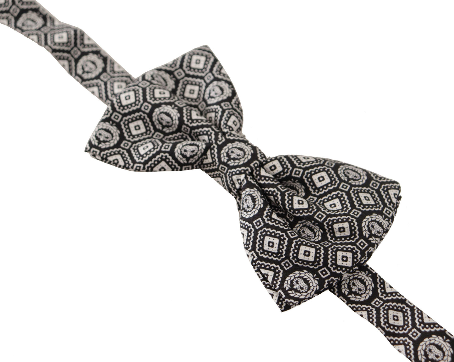 Dolce & Gabbana Elegante Papillon Nero In Seta