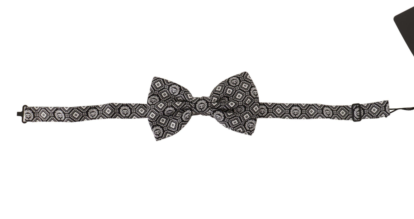 Dolce & Gabbana Elegante Papillon Nero In Seta