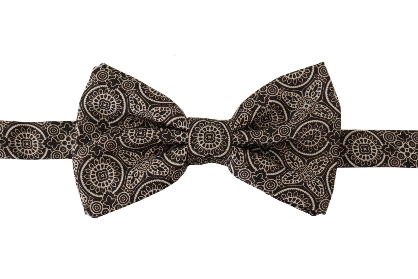 Dolce & Gabbana Elegante papillon in seta bianco e nero