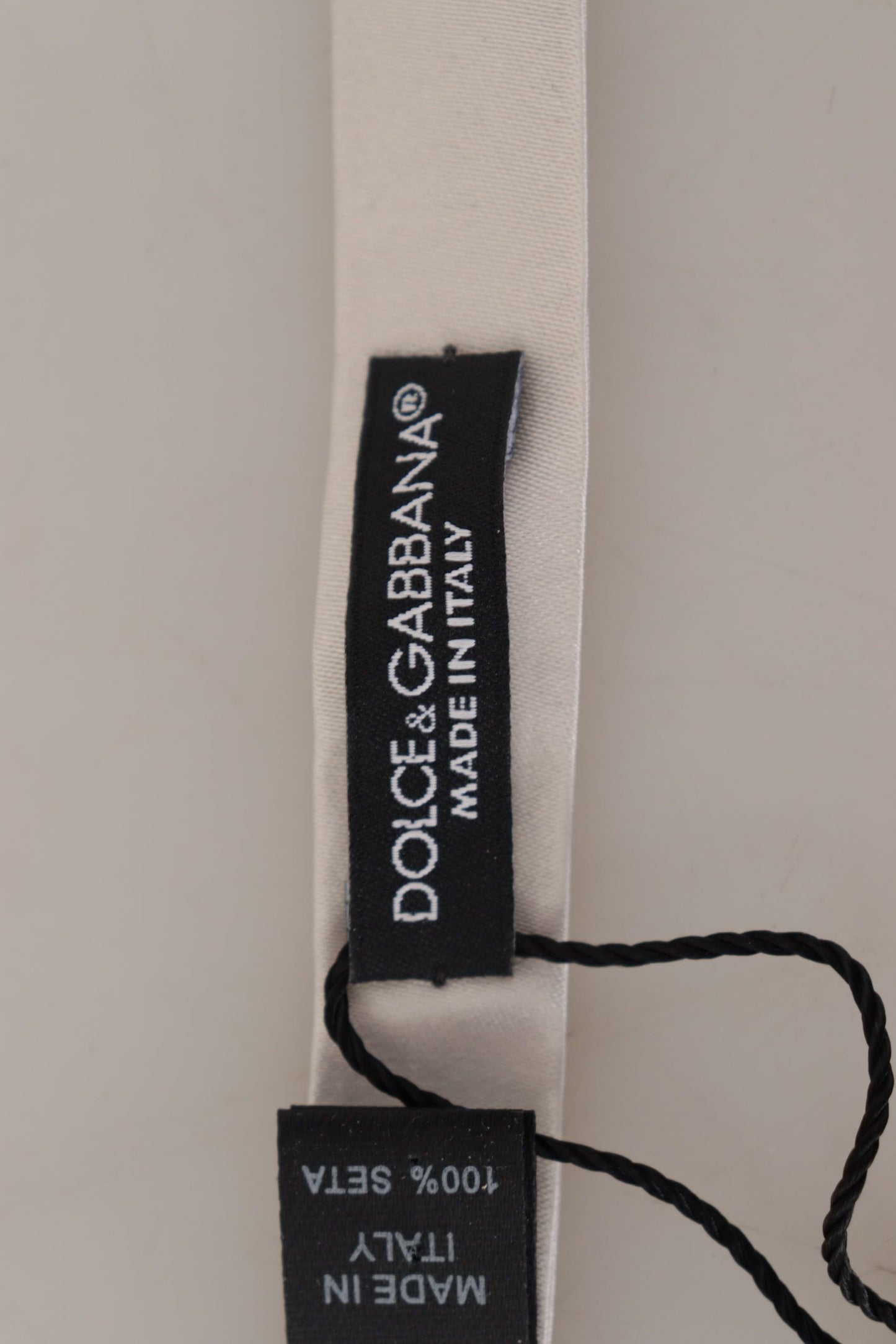 Dolce & Gabbana Papillon grigio in seta squisita