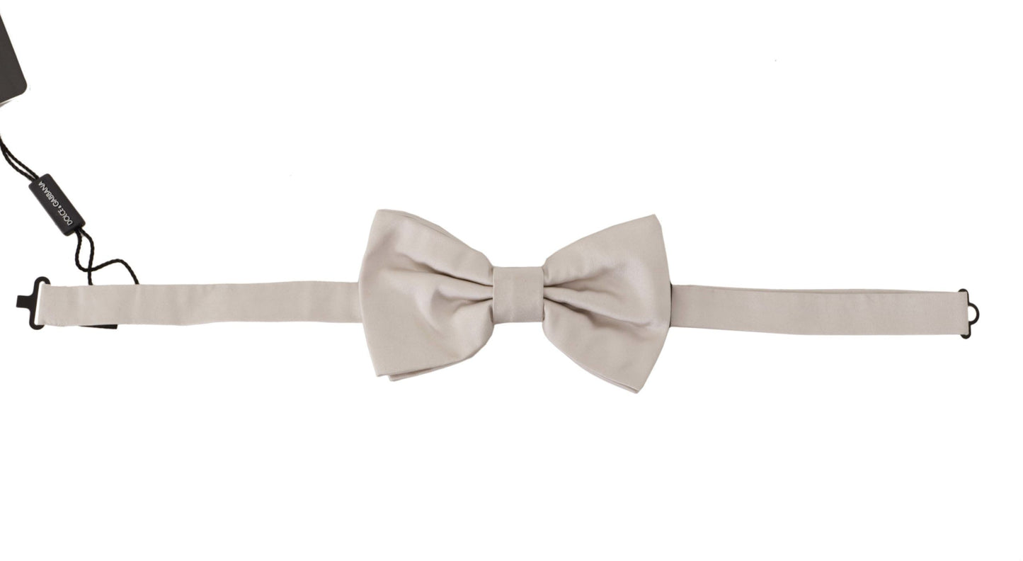 Dolce & Gabbana Papillon grigio in seta squisita
