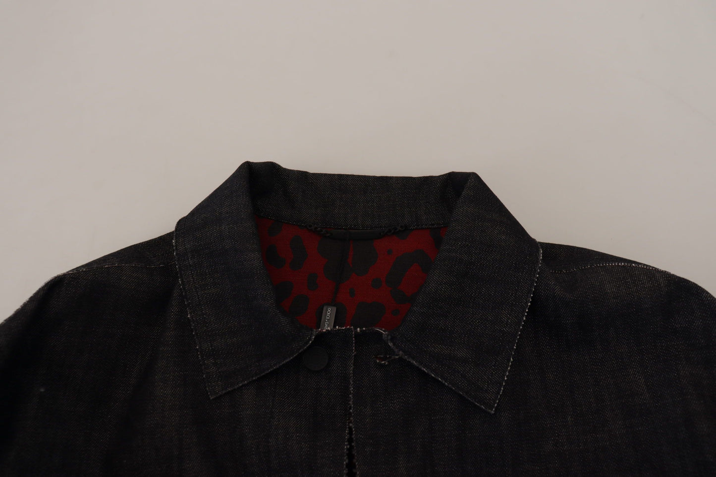Dolce & Gabbana Elegante giacca di jeans nera