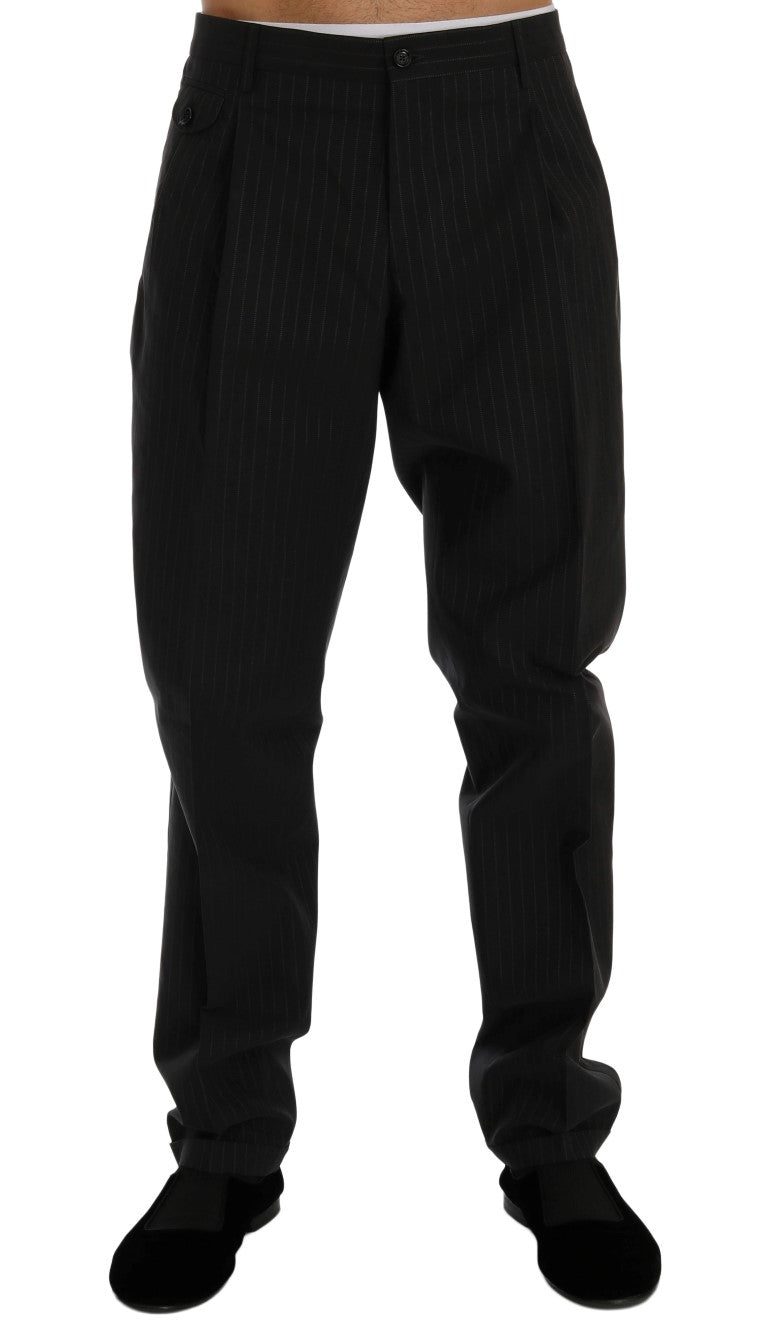 Dolce & Gabbana Eleganti Pantaloni Dritti a Righe