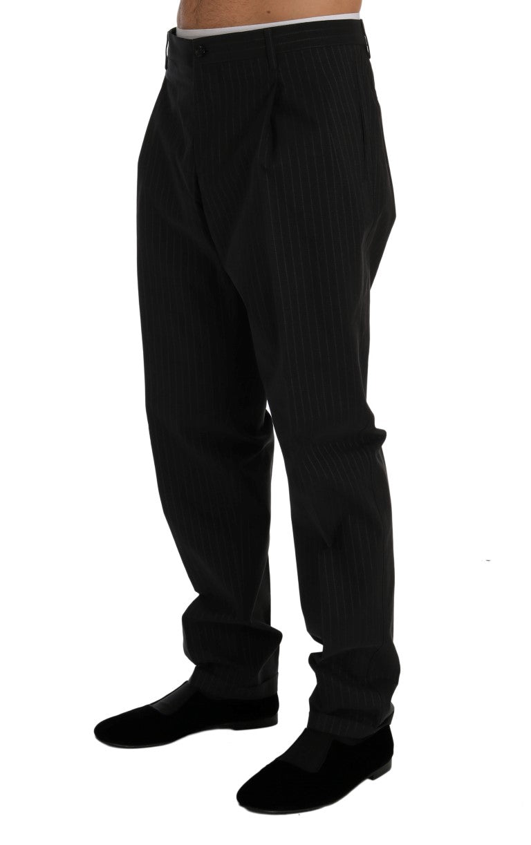 Dolce & Gabbana Eleganti Pantaloni Dritti a Righe