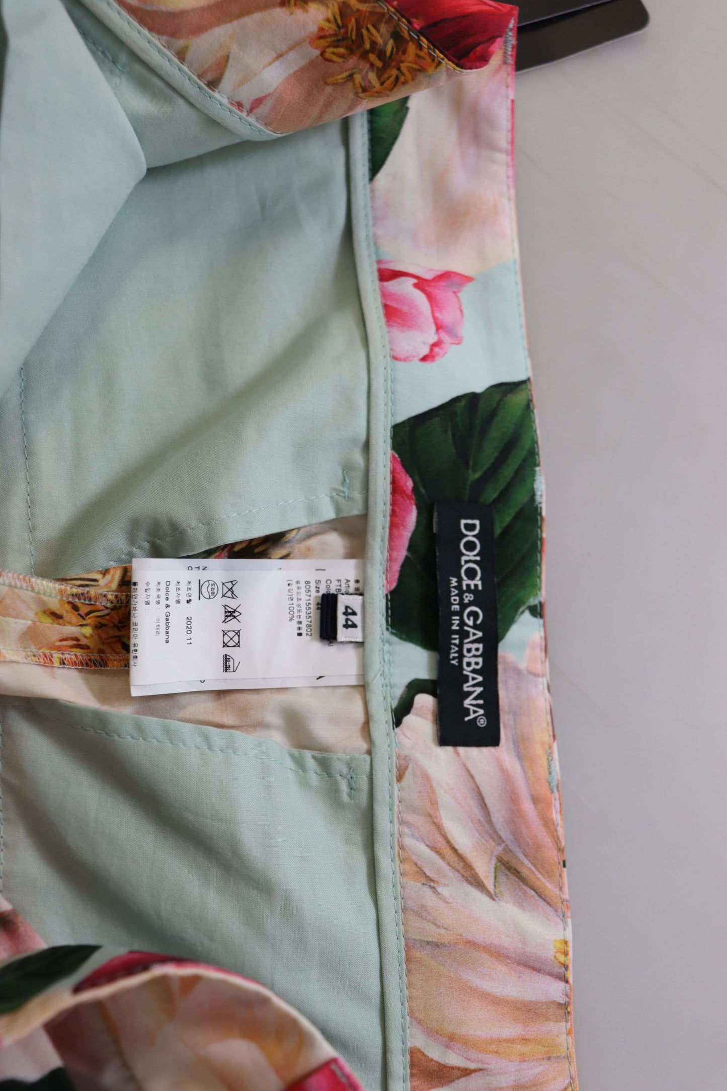 Pantaloni a vita alta in pregiata seta Dolce & Gabbana