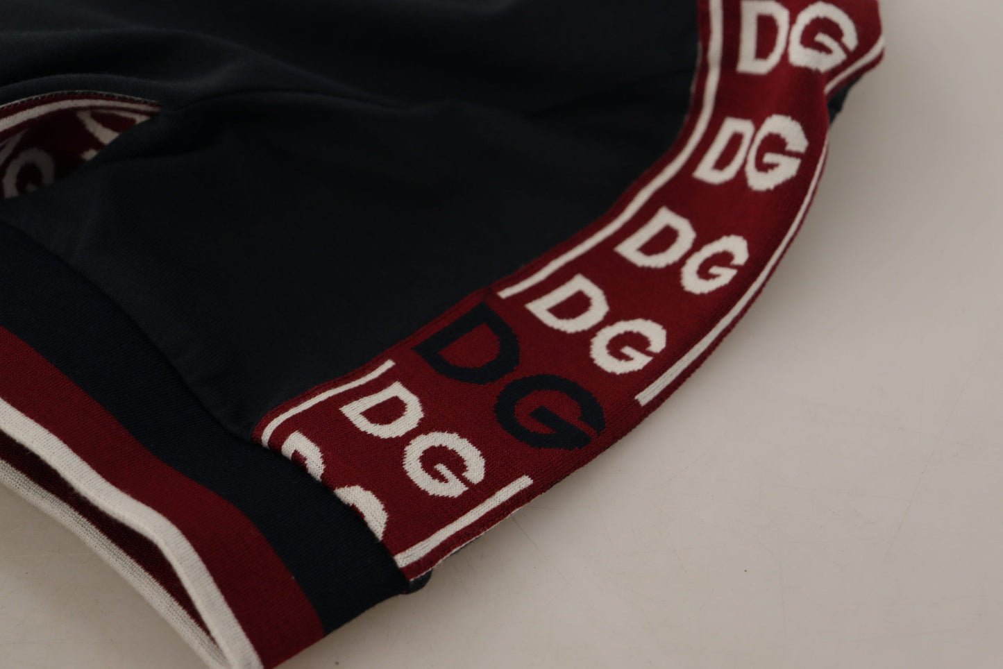 Dolce & Gabbana T-shirt elegante in cotone nero con collo alto