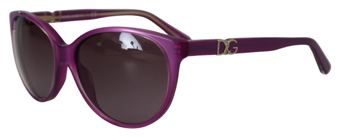 Dolce & Gabbana Chic Круглые солнцезащитные очки из ацетата фиолетового цвета