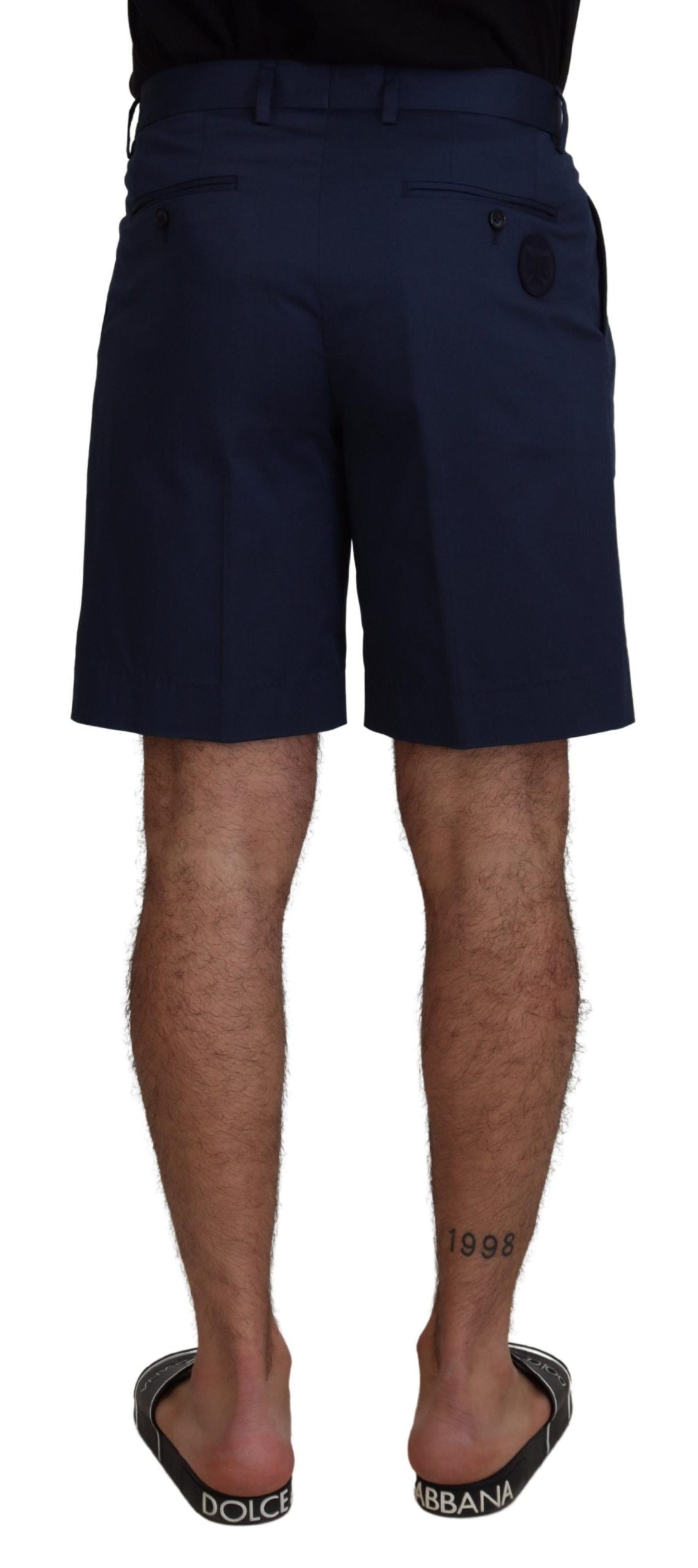 Pantaloncini chino eleganti blu Dolce & Gabbana – Vestibilità regolare
