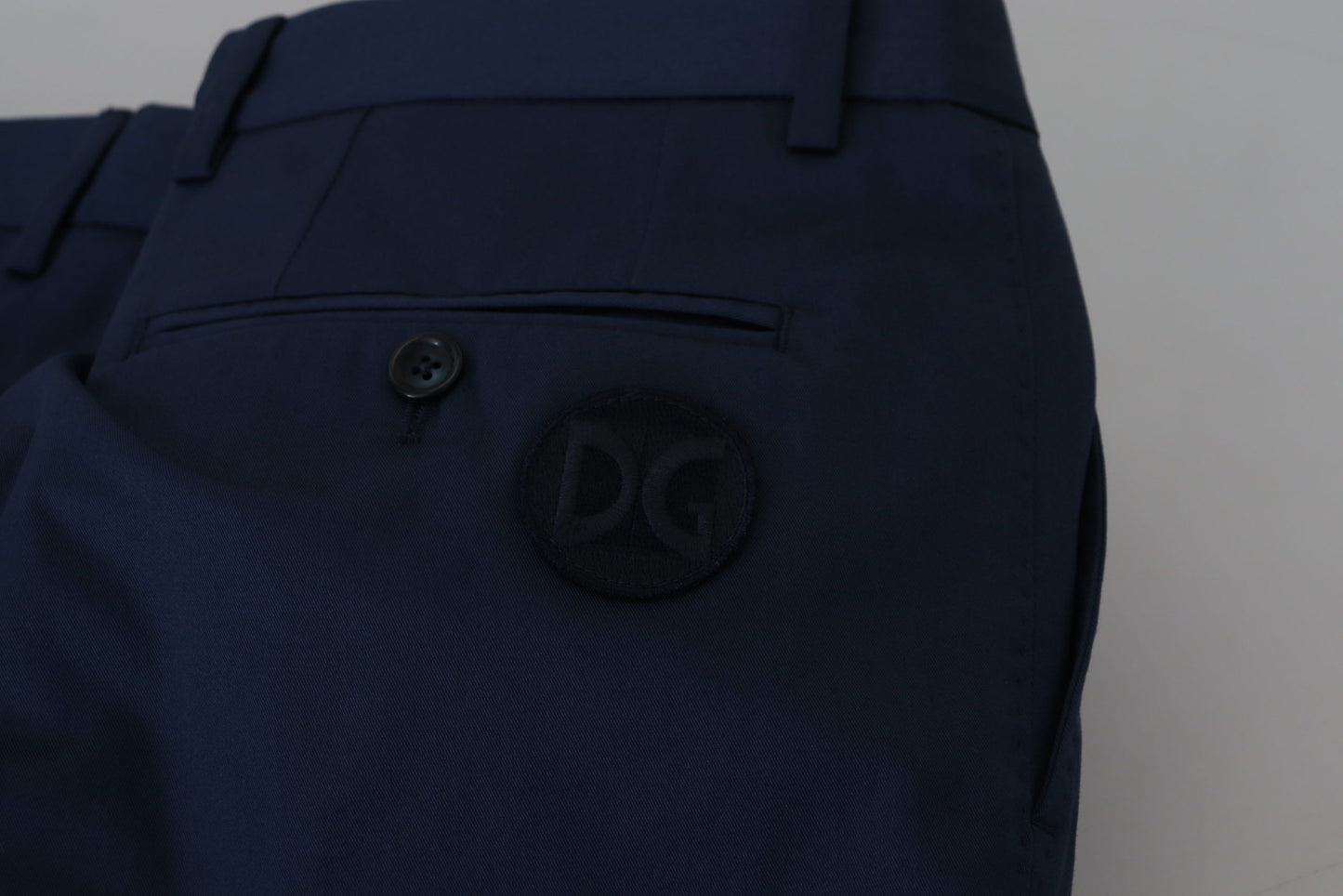 Pantaloncini chino eleganti blu Dolce & Gabbana – Vestibilità regolare