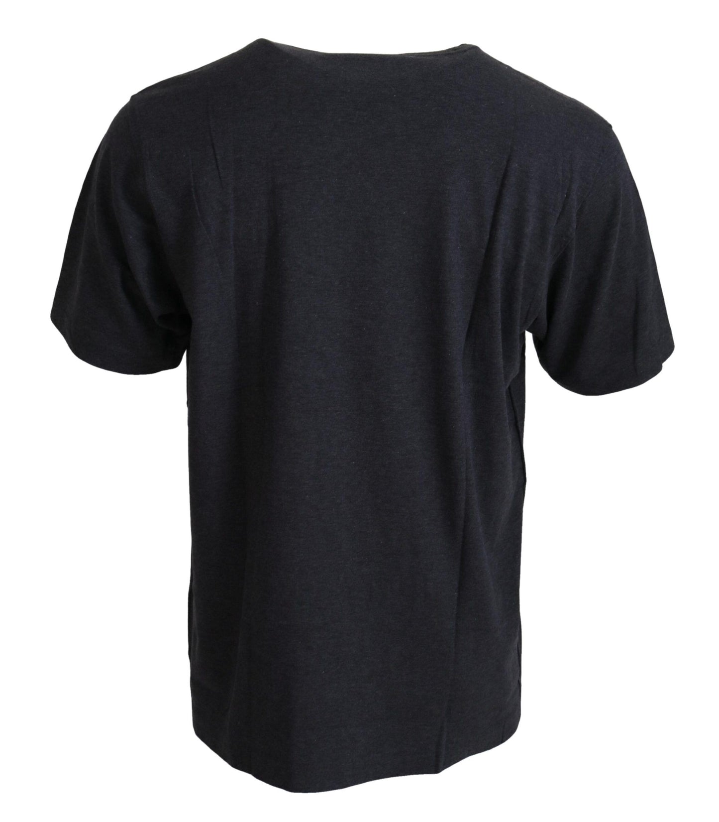 Dolce & Gabbana T-shirt girocollo elegante con motivo grigio