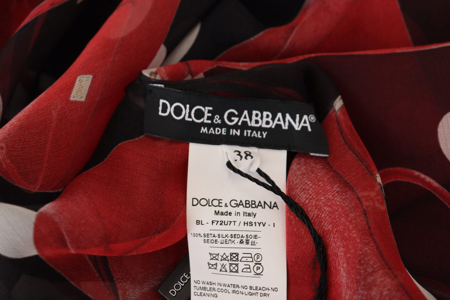 Dolce & Gabbana Шелковая блузка с сицилийским принтом – роскошь и шик