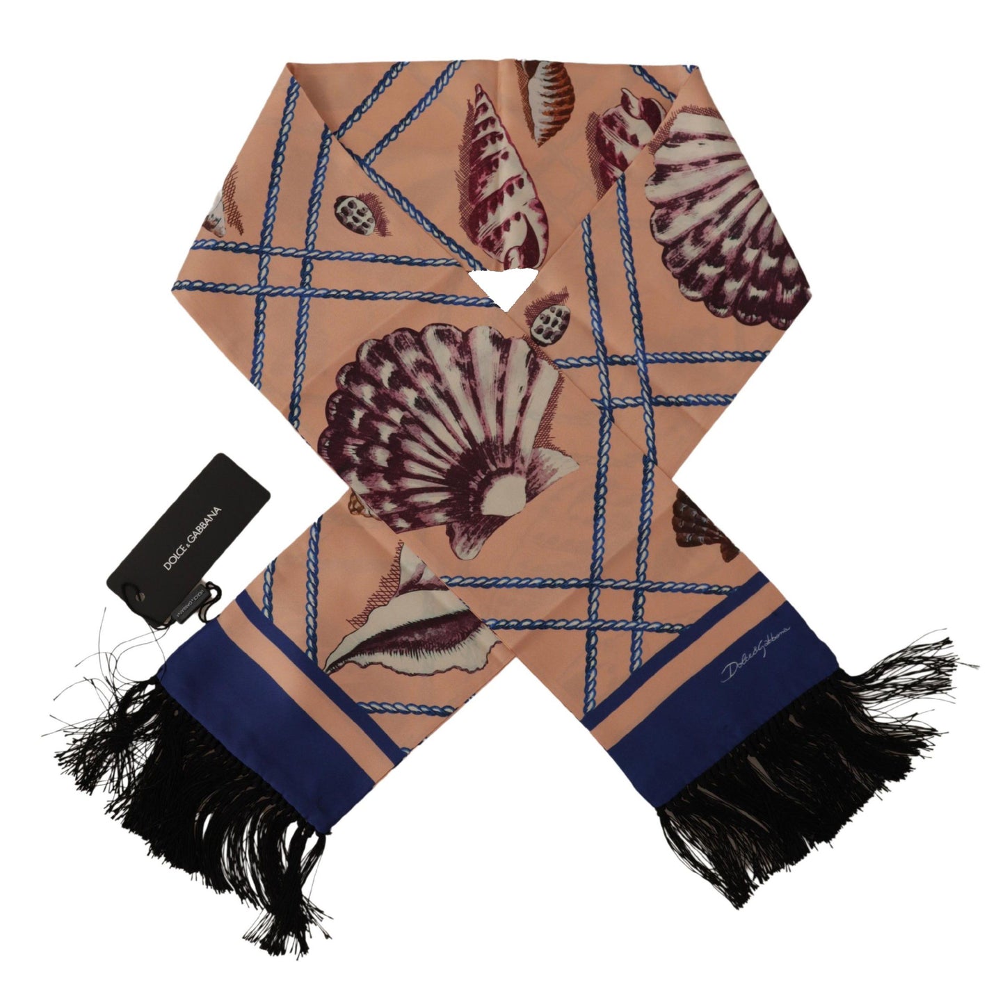 Sciarpa avvolgente da uomo in seta elegante Dolce & Gabbana - Accessorio di lusso multicolore