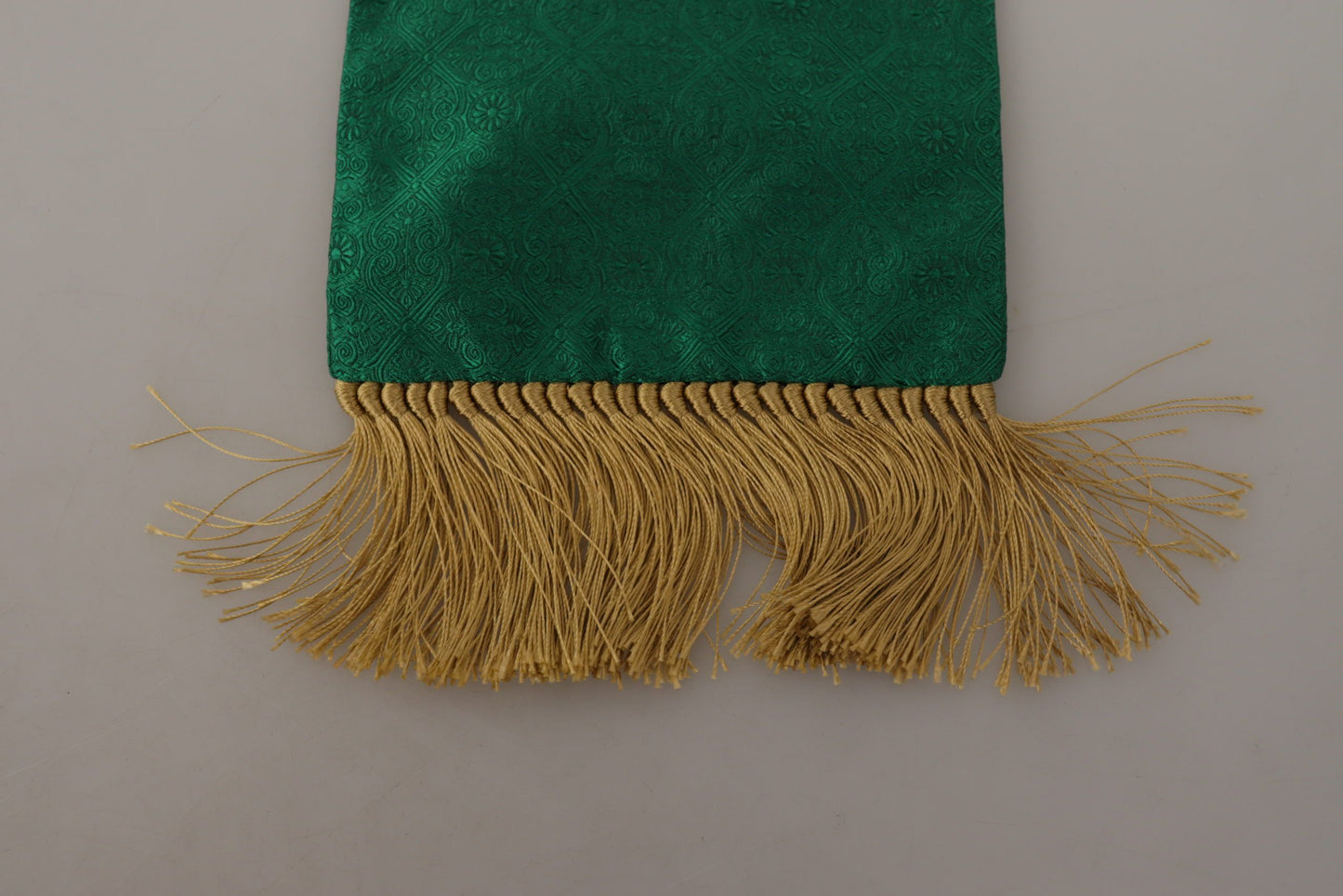 Sciarpa Elegante da Uomo in Misto Seta Verde Dolce & Gabbana