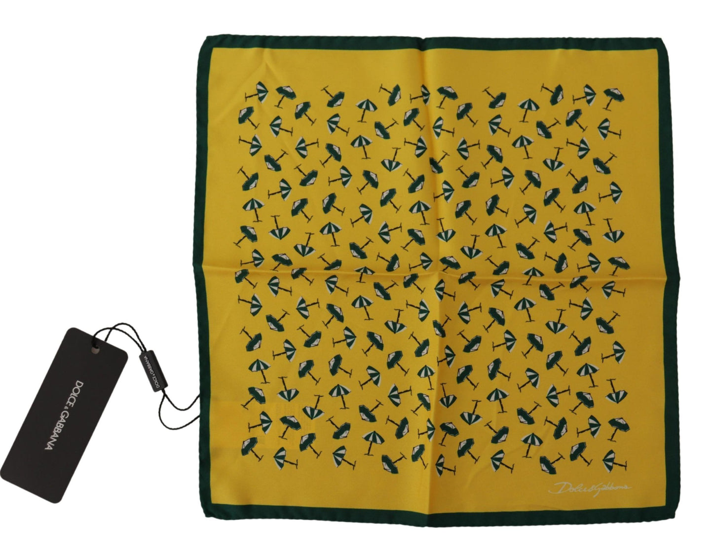 Dolce & Gabbana Elegante Sciarpa Quadrata da Uomo in Seta