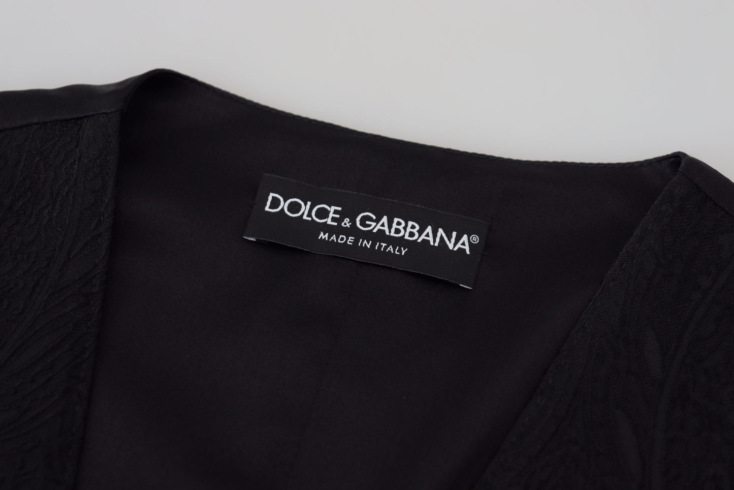 Dolce & Gabbana Элегантный черный жилет из смесового шелка