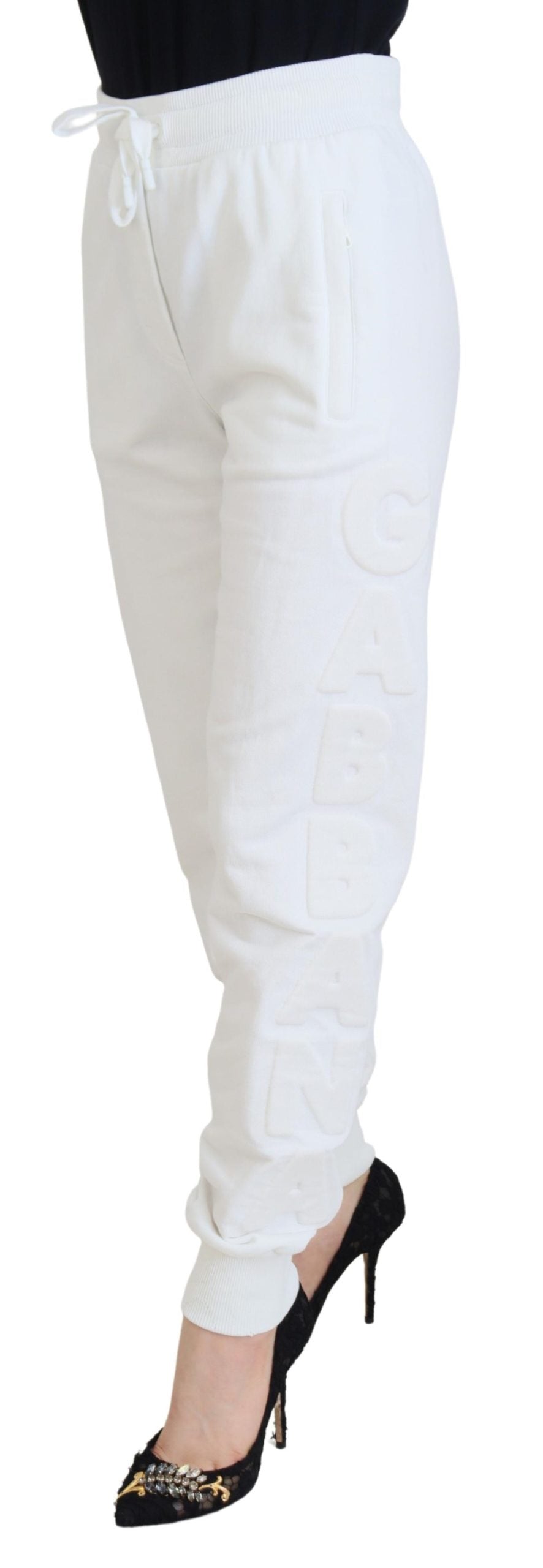 Dolce & Gabbana Pantaloni eleganti in cotone bianco