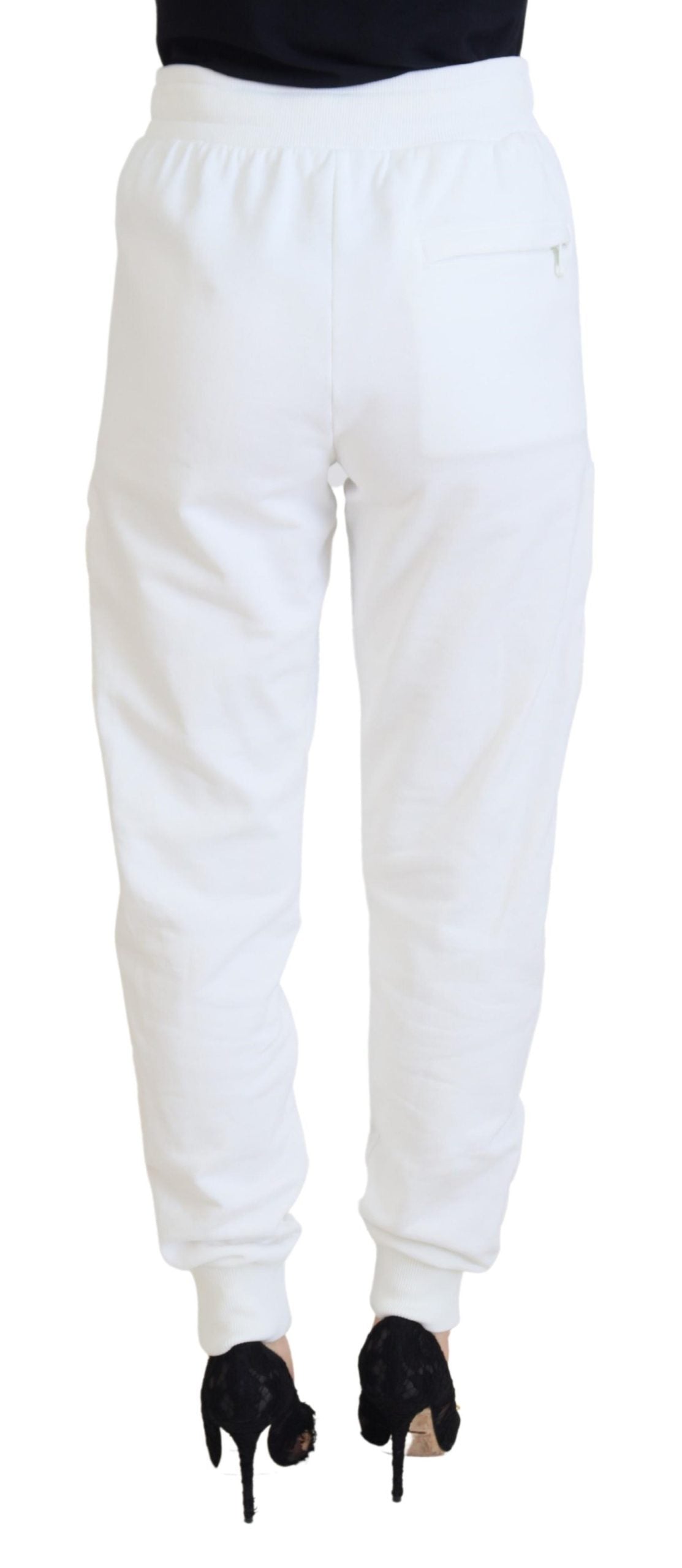 Dolce & Gabbana Pantaloni eleganti in cotone bianco