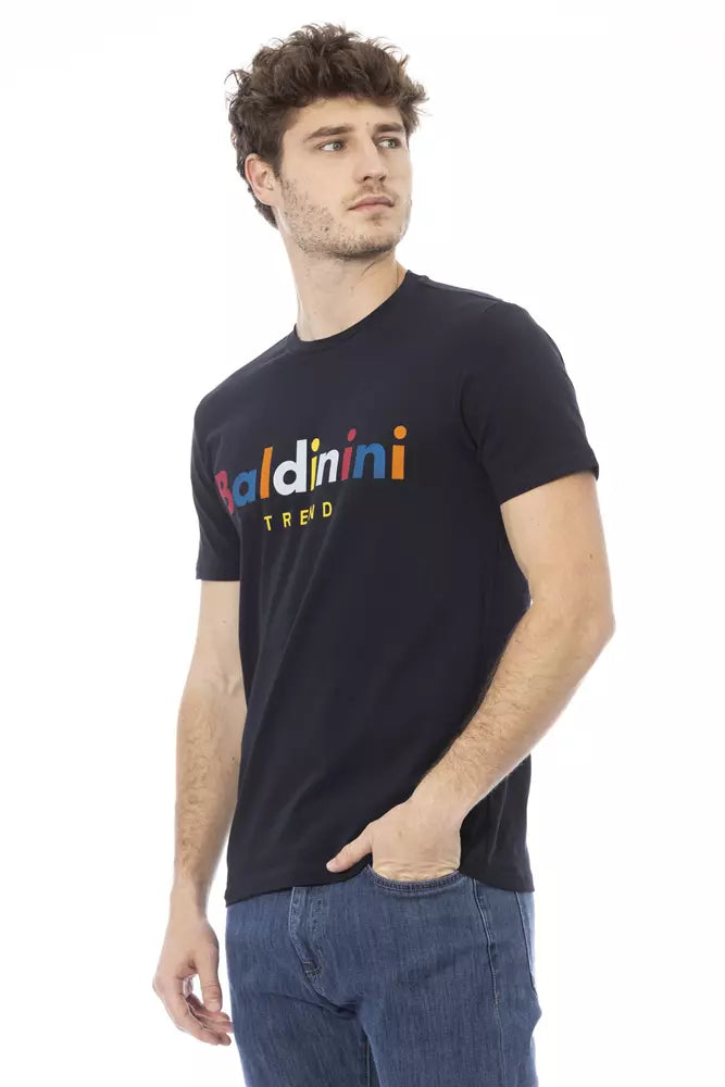 Baldinini Trend "Blue Cotton Men T-Shirt"