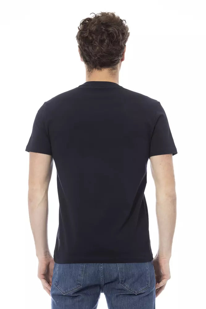 Baldinini Trend "Blue Cotton Men T-Shirt"