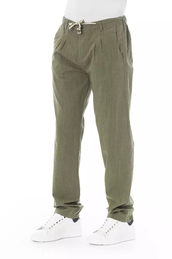 Pantaloni chino da uomo Baldinini Trend Army in cotone