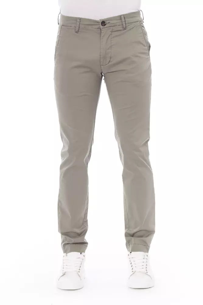 Baldinini Trend Beige Cotton Men Chino Pant