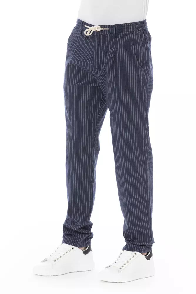 Baldinini Trend Blue Cotton Men Chino