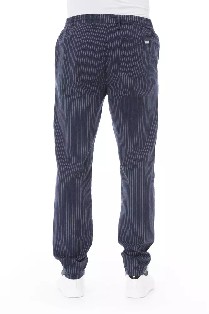 Baldinini Trend Blue Cotton Men Chino