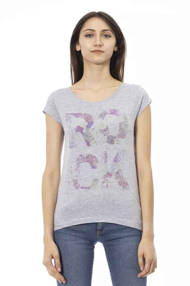 Trussardi Action T-Shirt Donna Cotone Grigio
