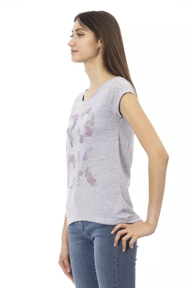 Trussardi Action T-Shirt Donna Cotone Grigio