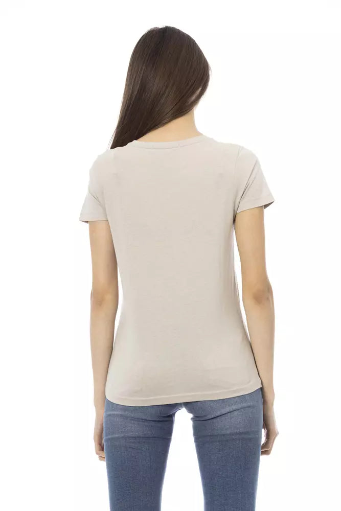 Trussardi Action Beige Cotone T-Shirt Donna