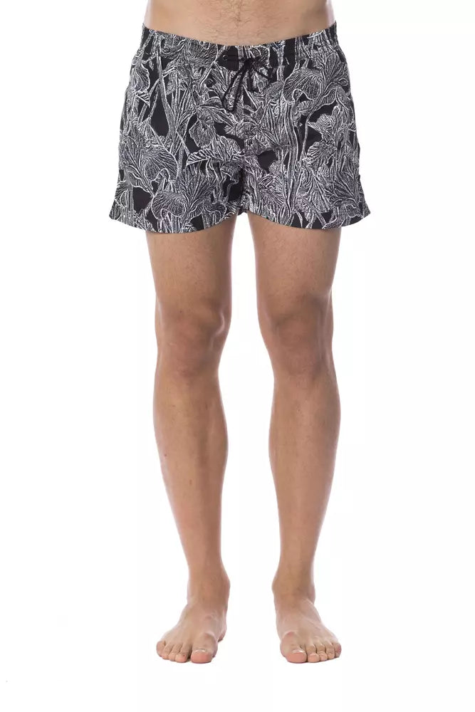 Roberto Cavalli Sport Nero Poliestere Uomo Costume da Bagno