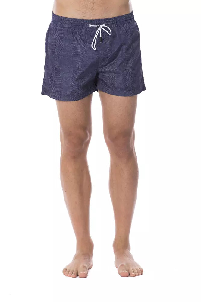 Roberto Cavalli Sport Blu Poliestere Uomo Costume da Bagno