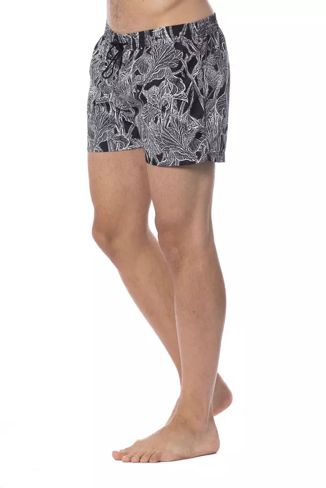 Roberto Cavalli Sport Nero Poliestere Uomo Costume da Bagno