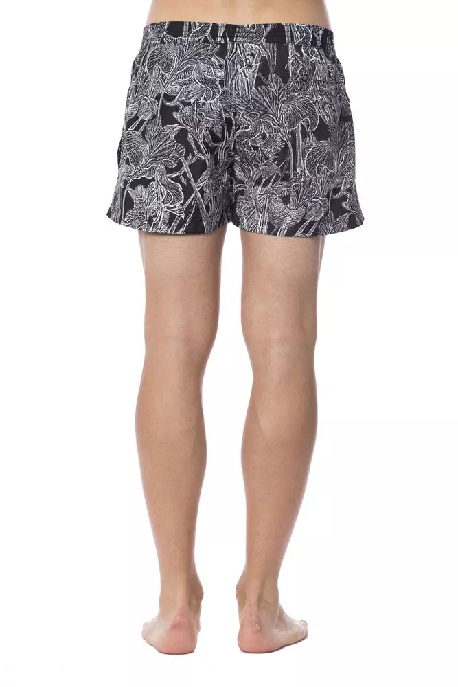 Roberto Cavalli Sport Nero Poliestere Uomo Costume da Bagno
