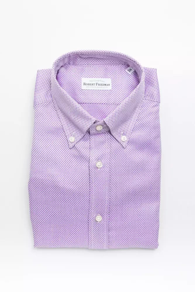 Camicia da uomo in cotone multicolore Robert Friedman
