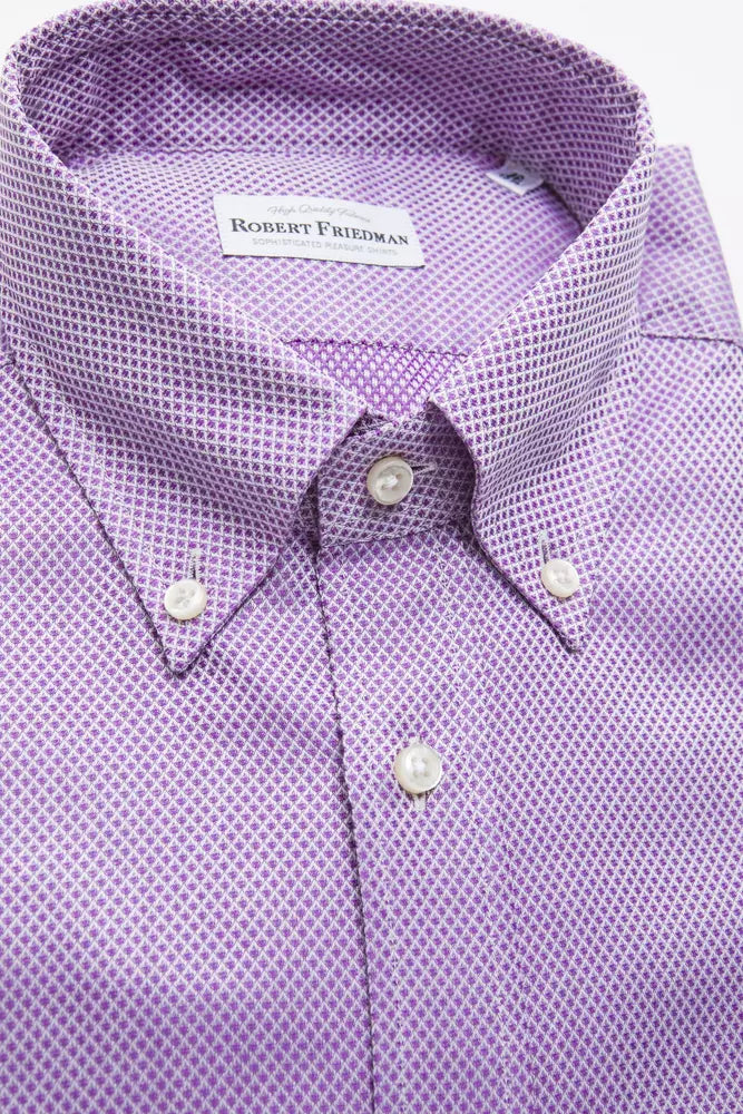 Camicia da uomo in cotone multicolore Robert Friedman