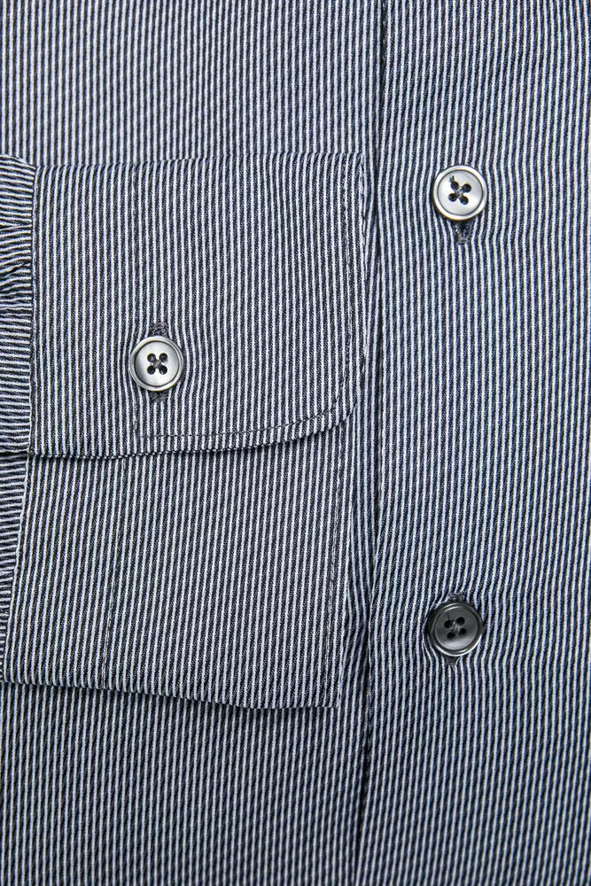 Camicia da uomo in cotone blu Robert Friedman