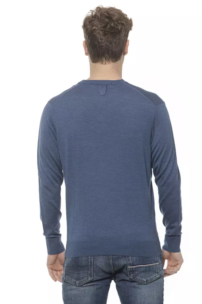 Maglione da uomo con scollo a V elegante in cashmere italiano Couture di Billionaire