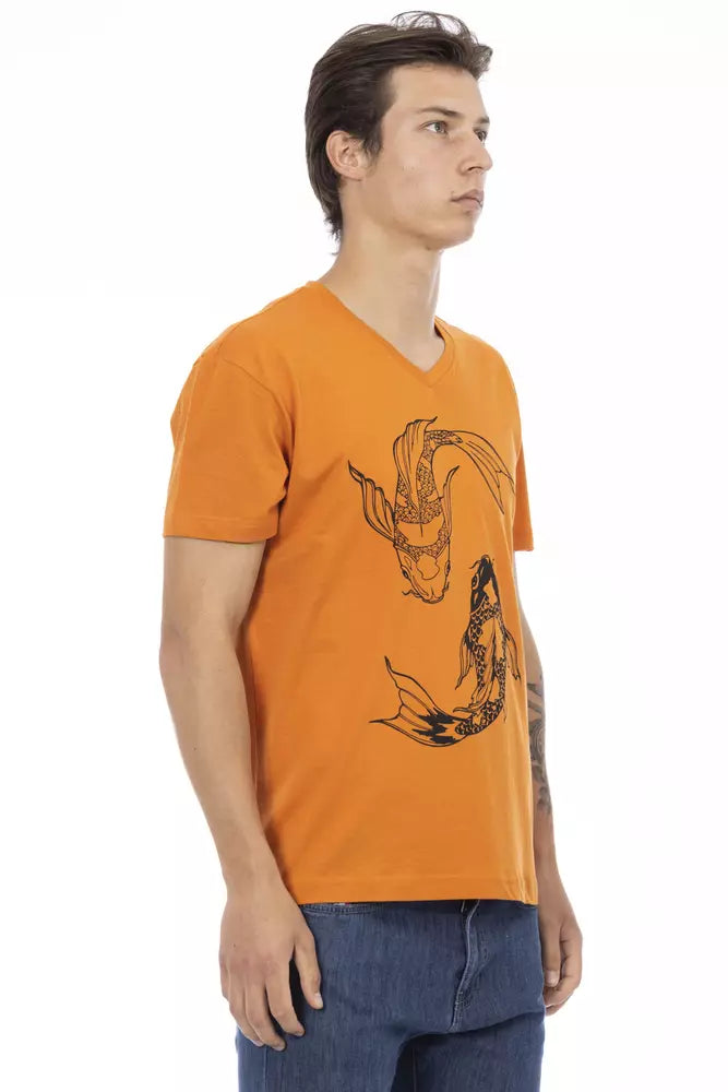 Trussardi Action T-shirt Uomo Cotone Arancione