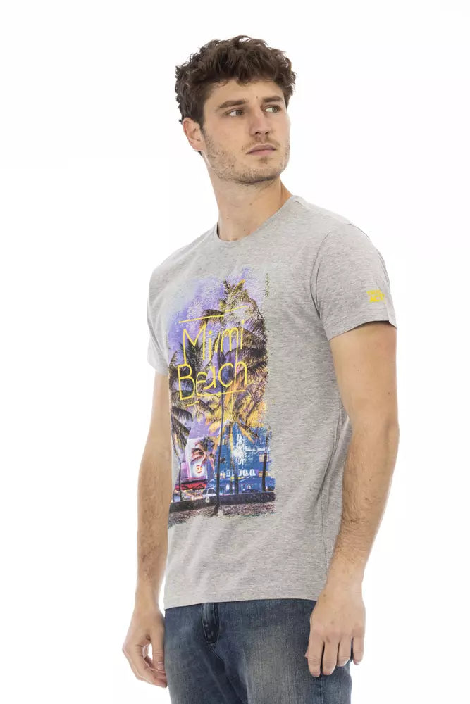 Trussardi Action T-Shirt Uomo Cotone Grigio