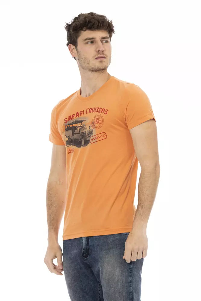 Trussardi Action Elegant Оранжевая футболка с короткими рукавами