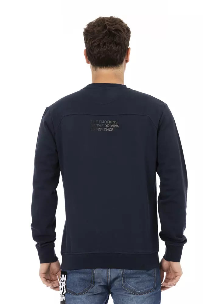 Automobili Lamborghini Maglione da uomo in cotone blu